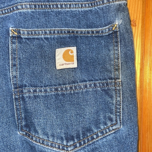 Carhartt relaxed fit jeans size 38x30 blue jeans men’s pants outdoor workwear - Picture 4 of 5